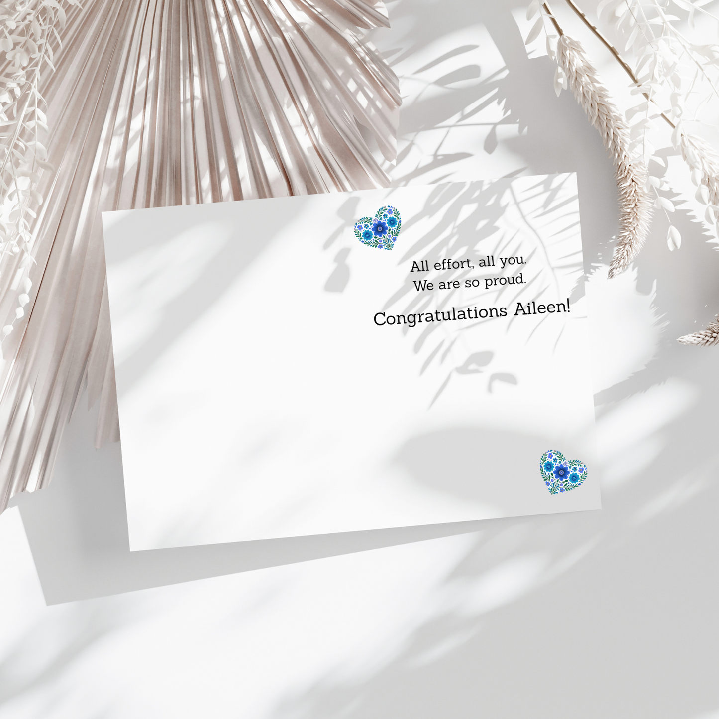 Bilingual Graduation Card – “My Heart is So Proud of You” – Hispanic Grad Card