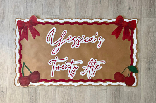 Custom Coquette Birthday Banner