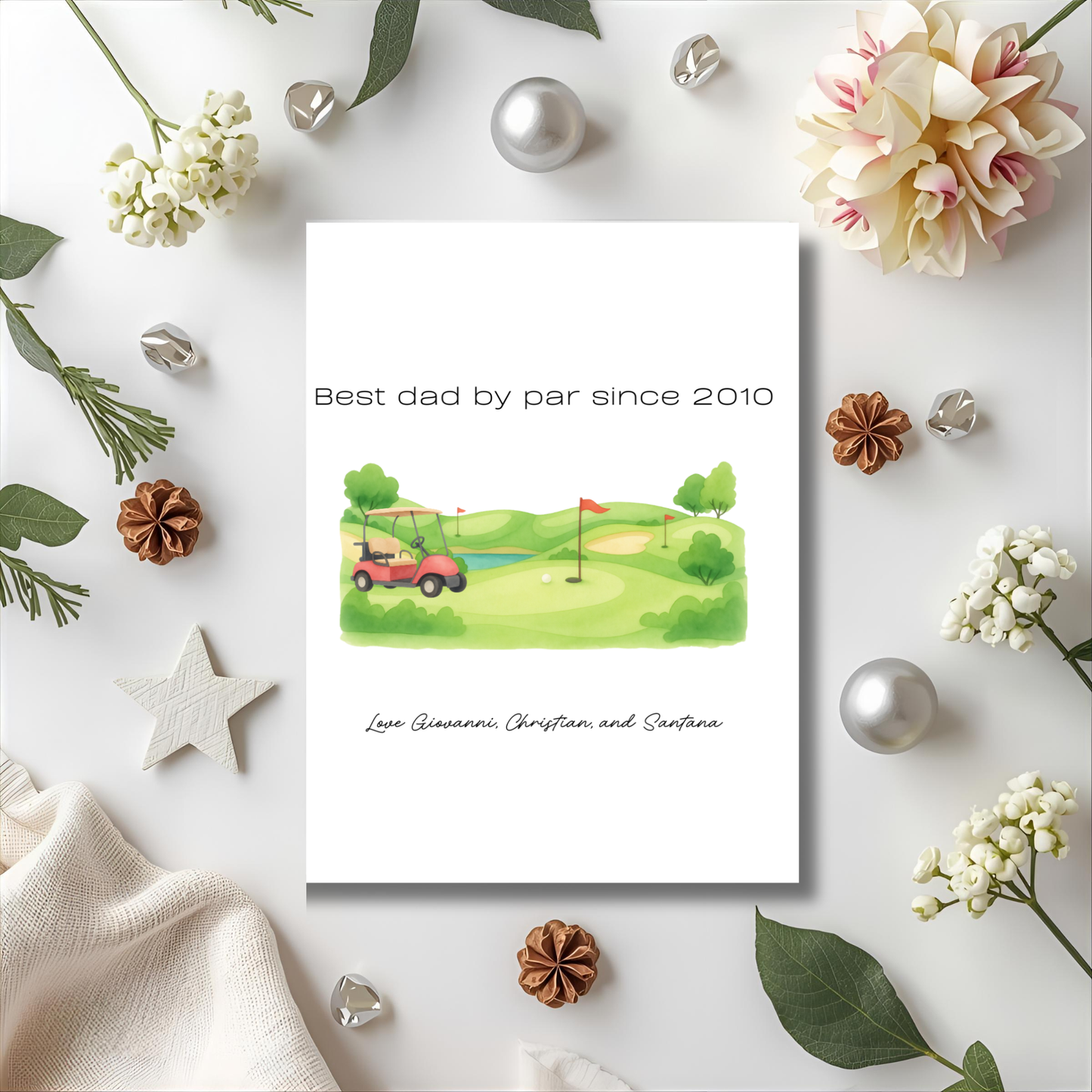 Golf Dad, Father's Day Card