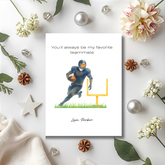 Football, Father's Day Card