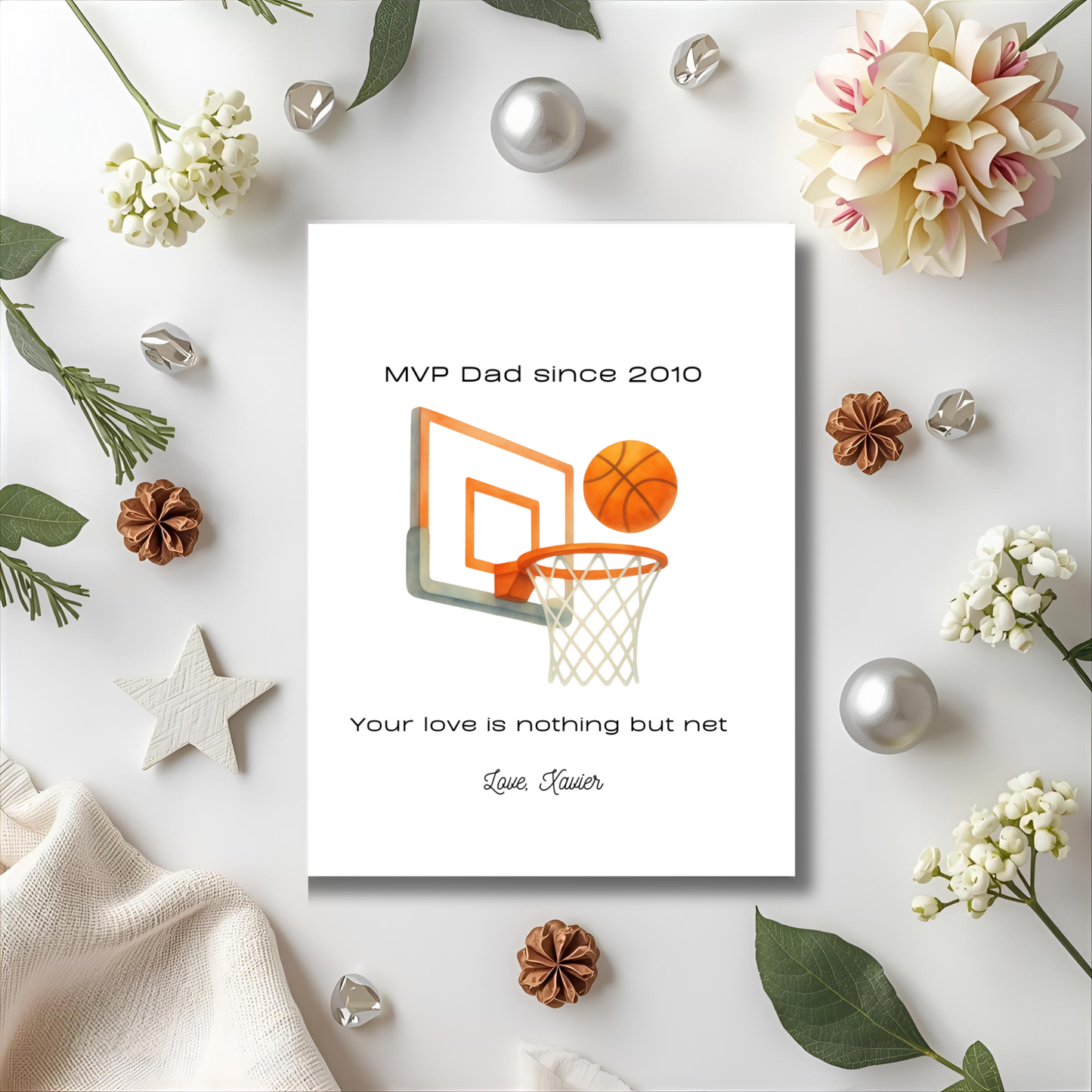 Basketball, Father's Day Card