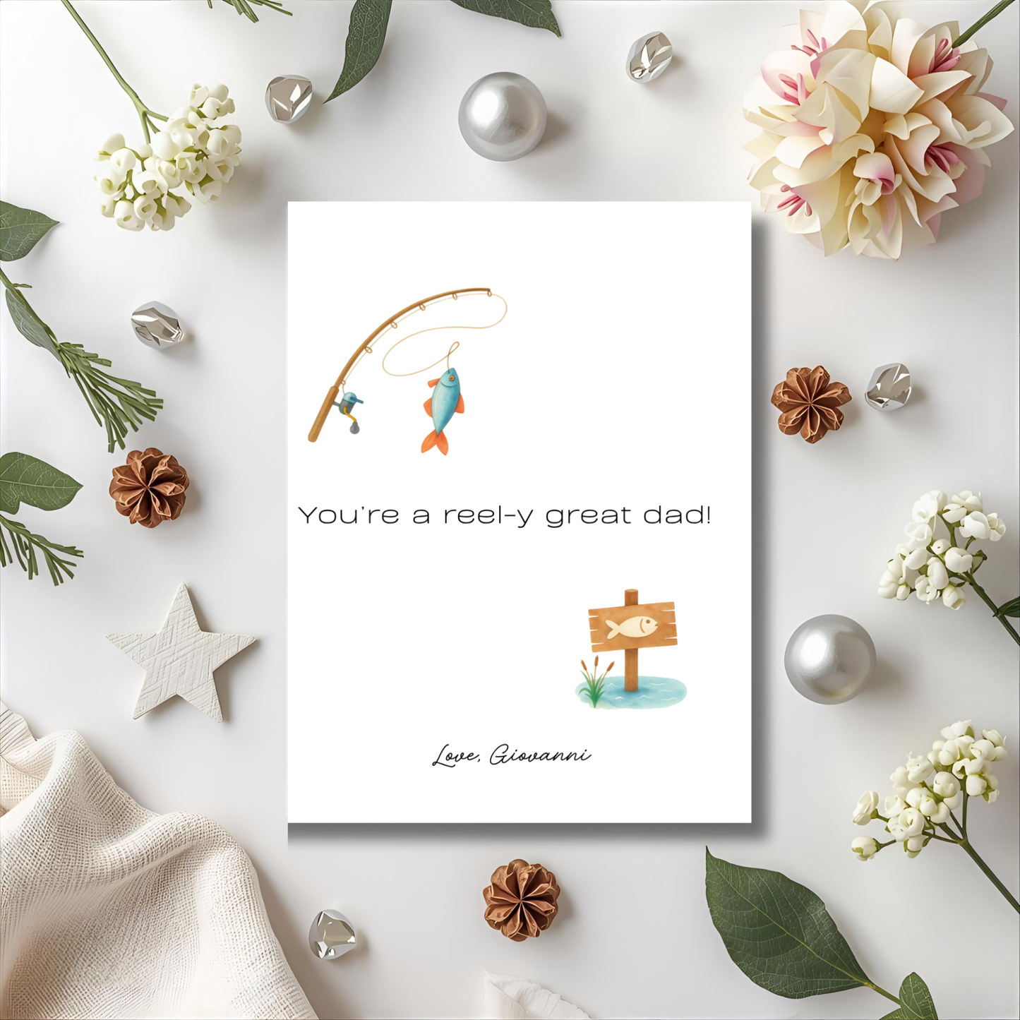 Fishing, Father's Day Card