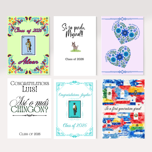 Si Se Pudo Collection- Hispanic Graduation Card Bundle